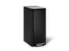 KOHLER K-23826 13-gallon stainless steel slim step trash can with bifold lid, black stainless