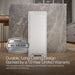 KOHLER K-23826 13-gallon stainless steel slim step trash can with bifold lid, stainless steel white - view 2