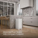 KOHLER K-23826 13-gallon stainless steel slim step trash can with bifold lid, stainless steel white - view 3