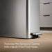 KOHLER K-23826 13-gallon stainless steel slim step trash can with bifold lid - view 4
