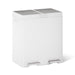 KOHLER K-23828 82-liter stainless steel dual-bin step trash can, stainless steel white - view 3