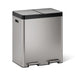 KOHLER K-23828 82-liter stainless steel dual-bin step trash can - view 3