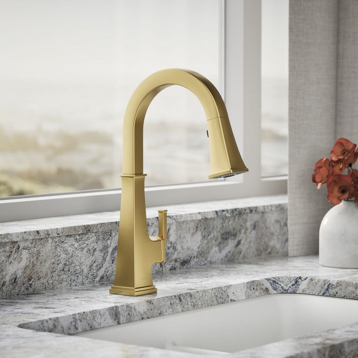 KOHLER K-23830 Riff Pull-down kitchen sink faucet with three-function sprayhead