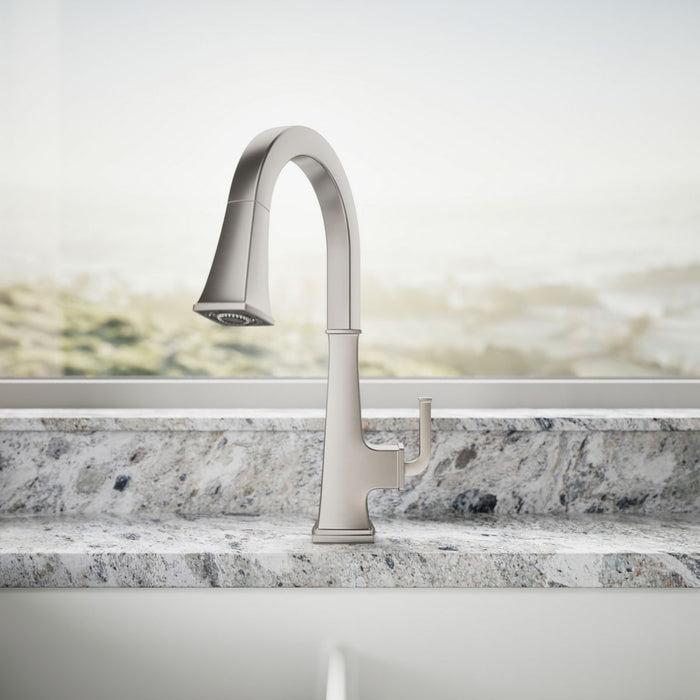 KOHLER K-23830 Riff Pull-down kitchen sink faucet with three-function sprayhead