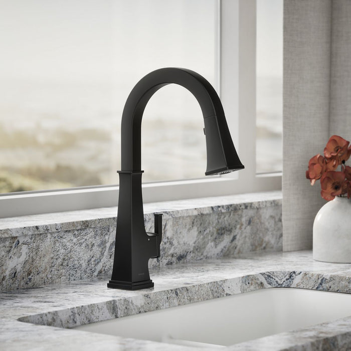 KOHLER K-23832 Riff Touchless pull-down kitchen sink faucet with three-function sprayhead