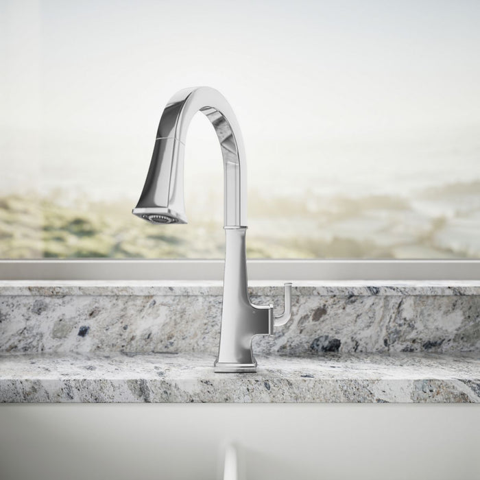 KOHLER K-23832 Riff Touchless pull-down kitchen sink faucet with three-function sprayhead