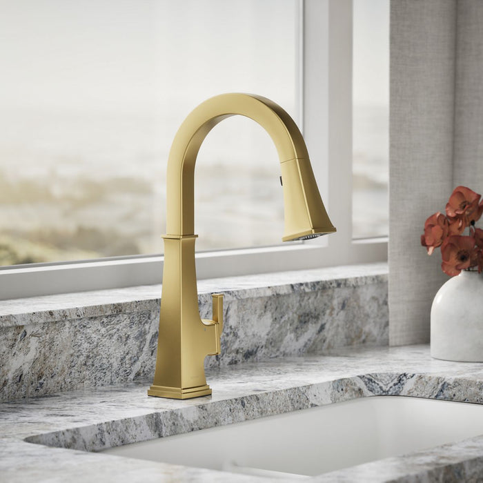 KOHLER K-23832 Riff Touchless pull-down kitchen sink faucet with three-function sprayhead