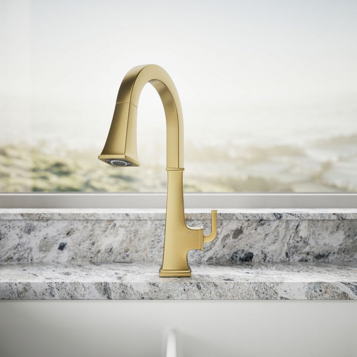 KOHLER K-23832 Riff Touchless pull-down kitchen sink faucet with three-function sprayhead