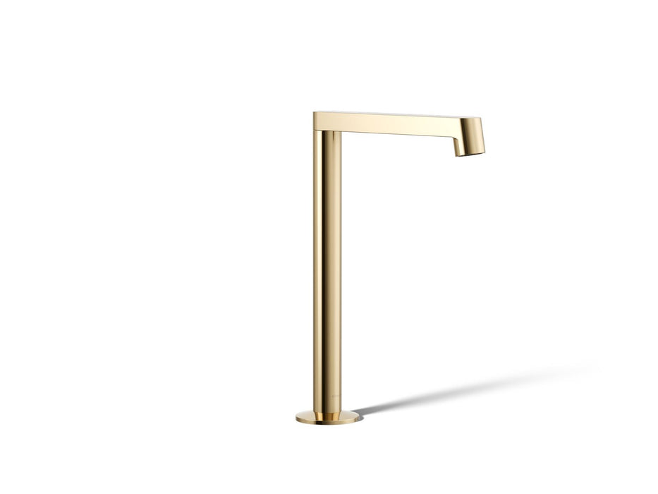 KOHLER K-23887 Components Bathroom sink faucet spout with Row design, 1.2 gpm, vibrant french gold