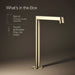 KOHLER K-23887 Components Bathroom sink faucet spout with Row design, 1.2 gpm, vibrant french gold - view 5