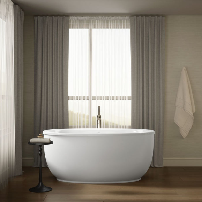 KOHLER K-24002-0 K-24002 Sunstruck 60" x 34" Freestanding Bath with Fluted Shroud, white - view 5