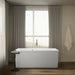 KOHLER K-24010-W1 Stargaze 60" x 34" freestanding bath with Bask heated surface and straight shroud, white - view 5