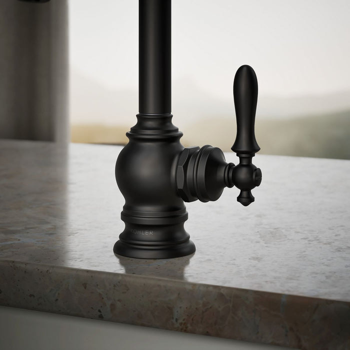 KOHLER K-24074 Artifacts Beverage faucet, matte black - view 5