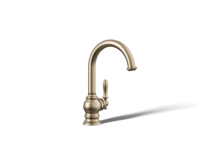 KOHLER K-24074 Artifacts Beverage faucet, vibrant brushed bronze