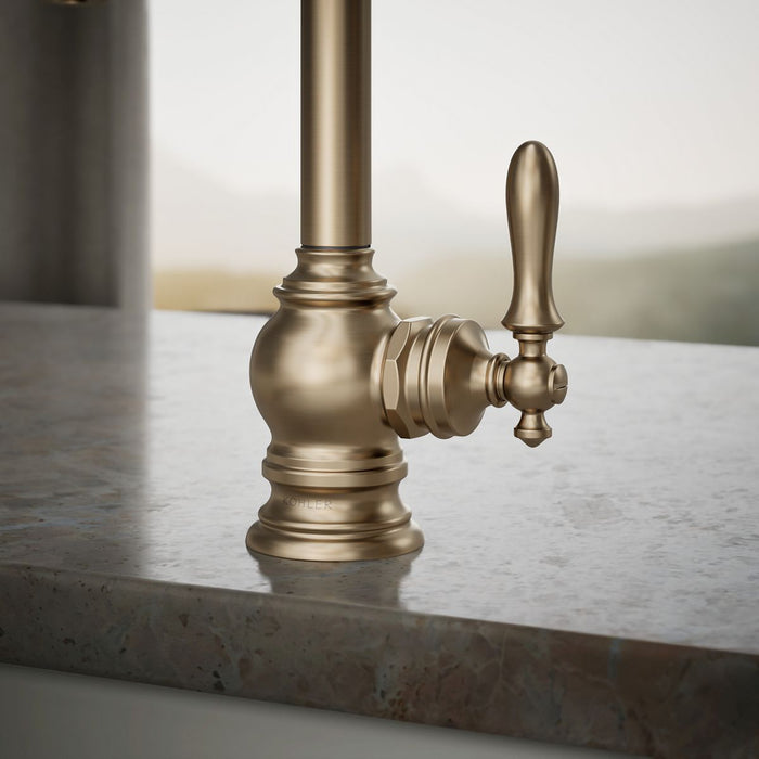 KOHLER K-24074 Artifacts Beverage faucet, vibrant brushed bronze - view 4