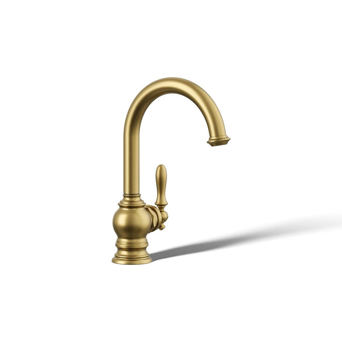 KOHLER K-24074 Artifacts Beverage faucet, vibrant brushed moderne brass - view 3