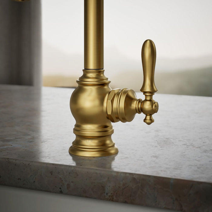 KOHLER K-24074 Artifacts Beverage faucet, vibrant brushed moderne brass - view 5
