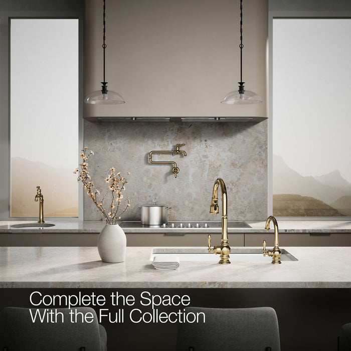 KOHLER K-24074 Artifacts Beverage faucet, vibrant french gold - view 2