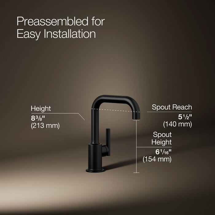 KOHLER K-24077 Purist Beverage faucet, matte black - view 4