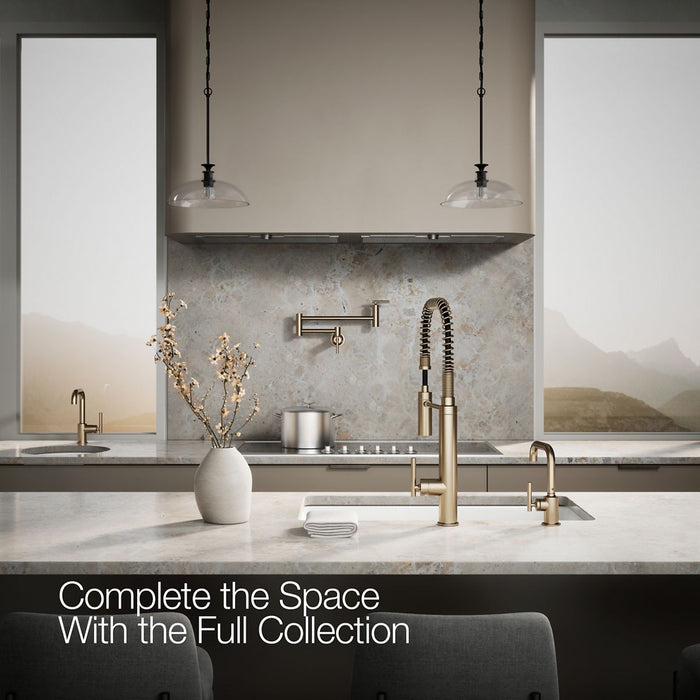 KOHLER K-24077 Purist Beverage faucet, vibrant brushed bronze - view 2