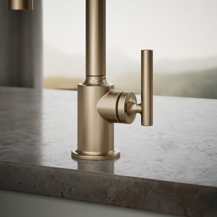 KOHLER K-24077 Purist Beverage faucet, vibrant brushed bronze - view 5