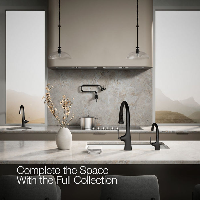 KOHLER K-24134 Graze Beverage faucet, matte black - view 2