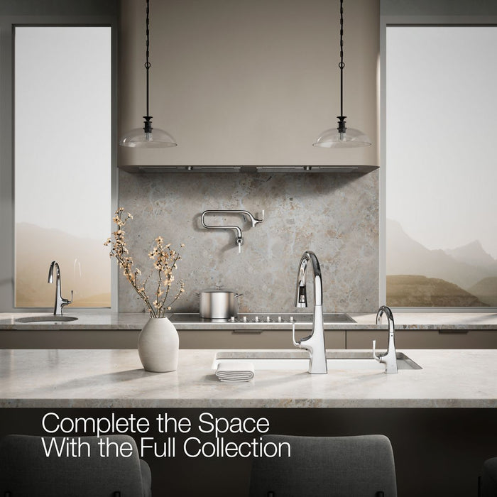 KOHLER K-24134 Graze Beverage faucet, polished chrome - view 2