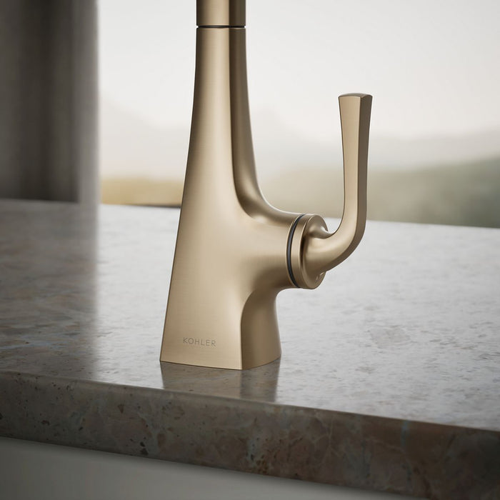 KOHLER K-24134 Graze Beverage faucet, vibrant brushed bronze - view 5