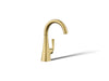 KOHLER K-24134 Graze Beverage faucet, vibrant brushed moderne brass