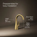 KOHLER K-24134 Graze Beverage faucet, vibrant brushed moderne brass - view 4