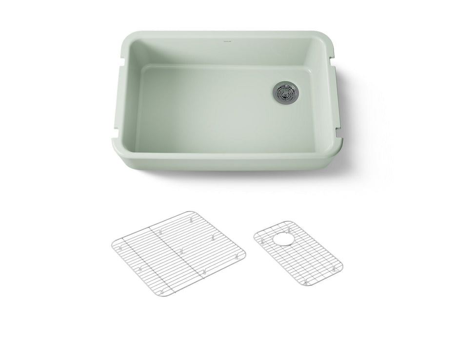 KOHLER Ironridge 34" undermount single-bowl farmhouse kitchen sink