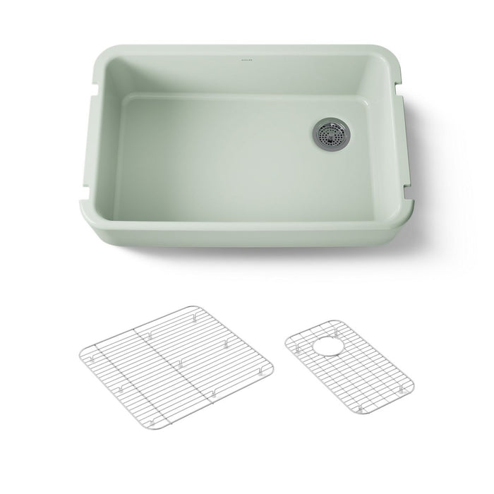 KOHLER Ironridge 34" undermount single-bowl farmhouse kitchen sink