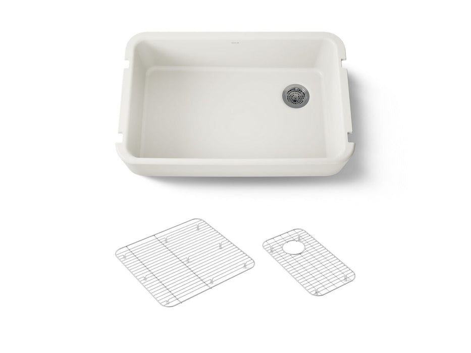 KOHLER Ironridge 34" undermount single-bowl farmhouse kitchen sink