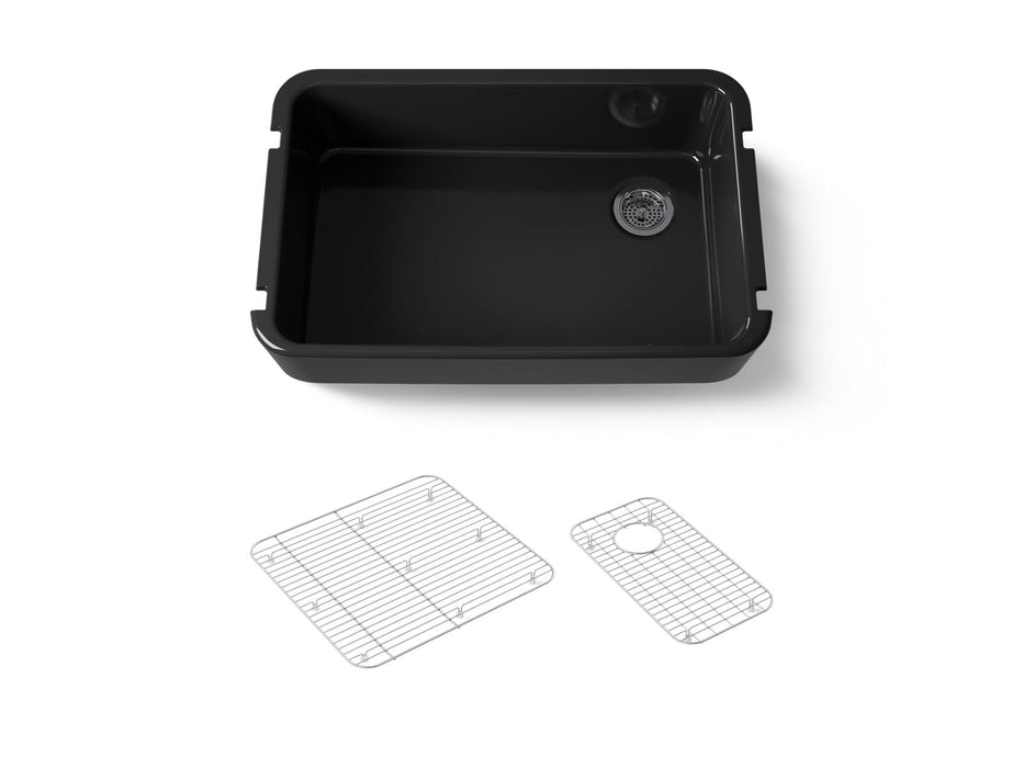 KOHLER Ironridge 34" undermount single-bowl farmhouse kitchen sink