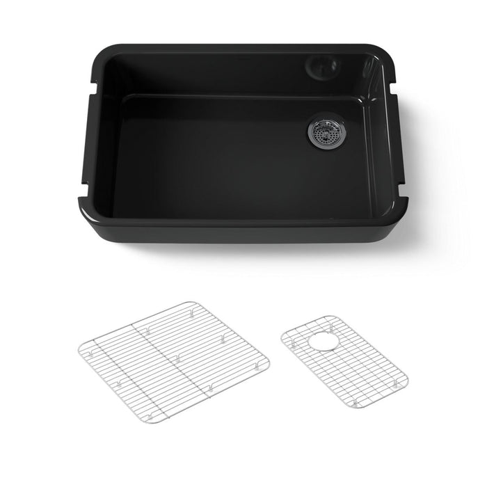 KOHLER Ironridge 34" undermount single-bowl farmhouse kitchen sink