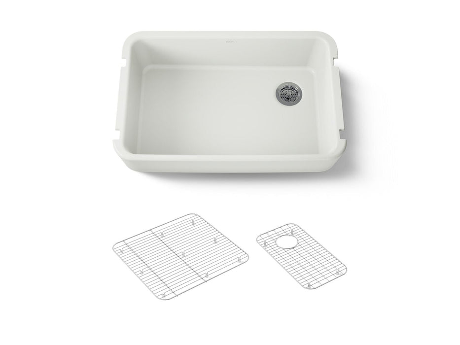 KOHLER Ironridge 34" undermount single-bowl farmhouse kitchen sink