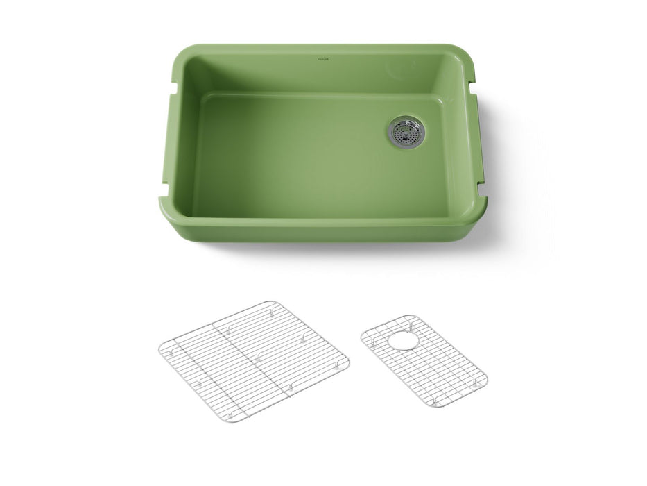 KOHLER Ironridge 34" undermount single-bowl farmhouse kitchen sink