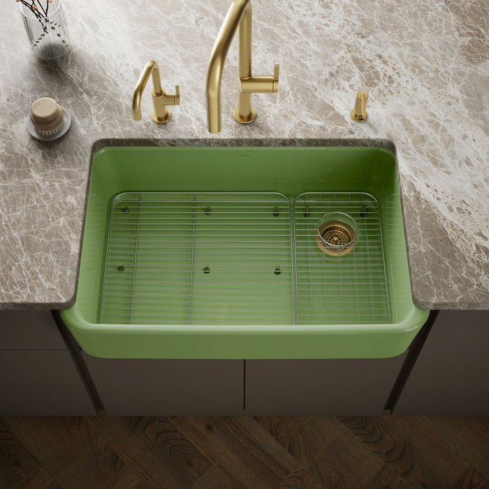 KOHLER Ironridge 34" undermount single-bowl farmhouse kitchen sink