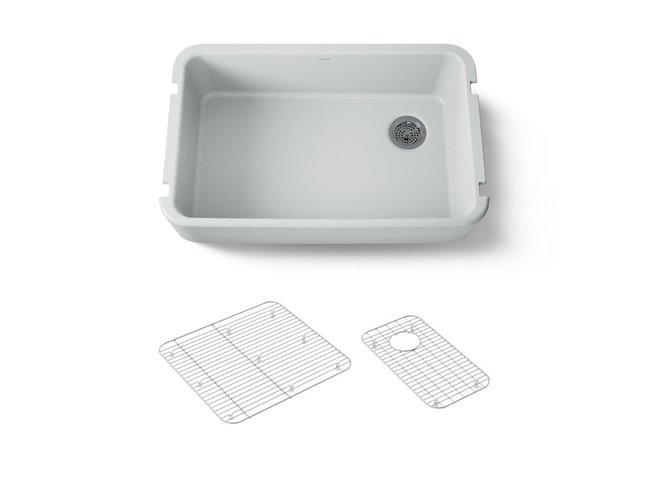 KOHLER Ironridge 34" undermount single-bowl farmhouse kitchen sink