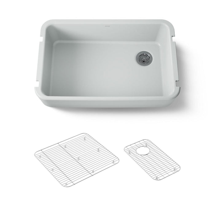 KOHLER Ironridge 34" undermount single-bowl farmhouse kitchen sink