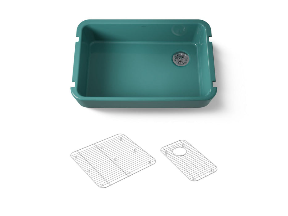 KOHLER Ironridge 34" undermount single-bowl farmhouse kitchen sink