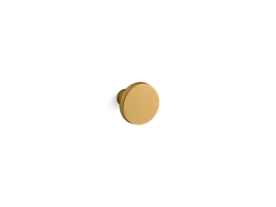 KOHLER K-24437 Tone Cabinet knob, vibrant brushed moderne brass