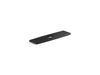 KOHLER K-24462 Riff Three-hole kitchen faucet escutcheon, matte black