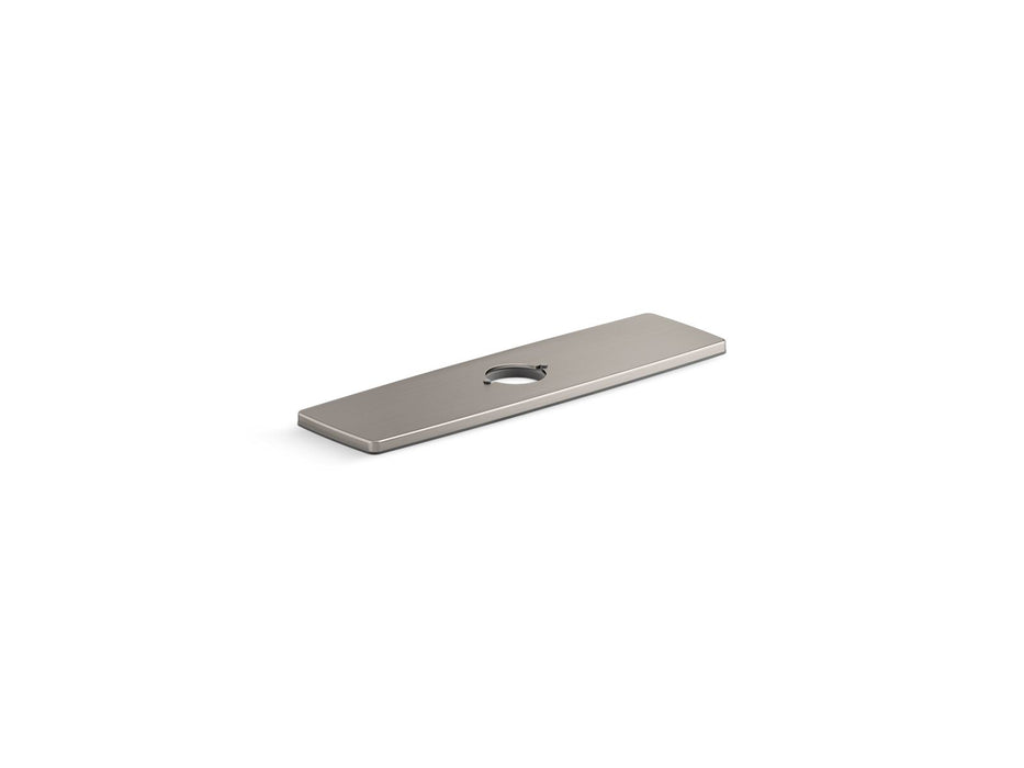 KOHLER K-24462 Riff Three-hole kitchen faucet escutcheon, vibrant stainless
