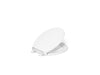 KOHLER K-24494-A Border ReadyLatch Quiet-Close round-front toilet seat with antimicrobial agent, white