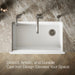 KOHLER K-24564 Riverby 35-3/4" undermount single-bowl farmhouse workstation kitchen sink, white - view 4