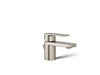 KOHLER K-24804-4 Parallel Low single-handle bathroom sink faucet, 1.2 gpm, vibrant brushed nickel