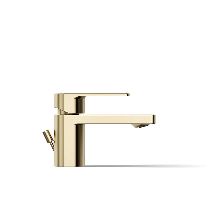 KOHLER K-24804-4N Parallel Low single-handle bathroom sink faucet, 0.5 gpm, vibrant french gold - view 5