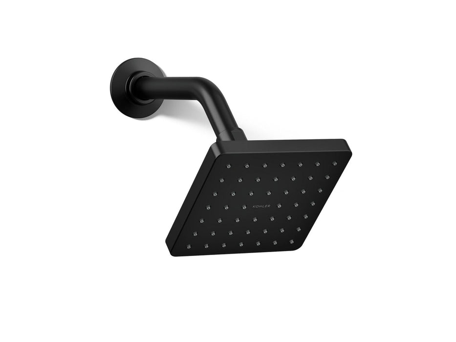 KOHLER K-24805 Parallel Single-function Showerhead, 2.5 GPM, matte black