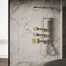 KOHLER K-24805 Parallel Single-function Showerhead, 2.5 GPM, vibrant brushed moderne brass - view 3